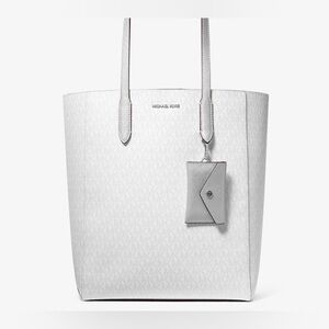 Michael Kors Vincent Signature Monogram Tote with Card Holder Charm 👜🔥